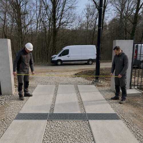 Ipari úszókapu telepítése - 2. lépés: precíz helyszíni felmérés - Koffenstein Kaputechnika Kft.